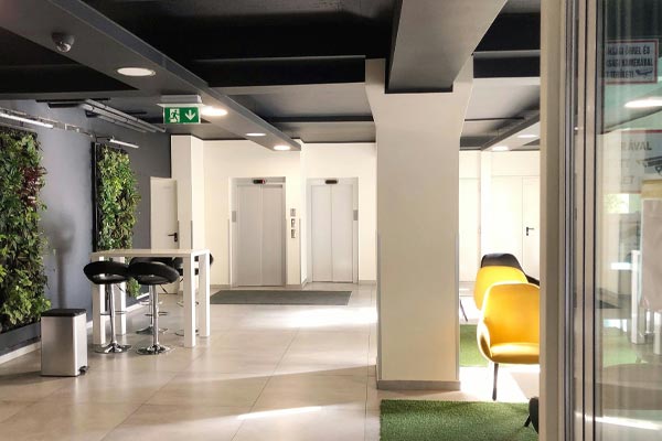 Futuristic Elevator Interior